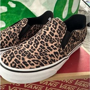 Vans Deluxe Comfort •Asher Deluxe • Cheetah Black 7.5